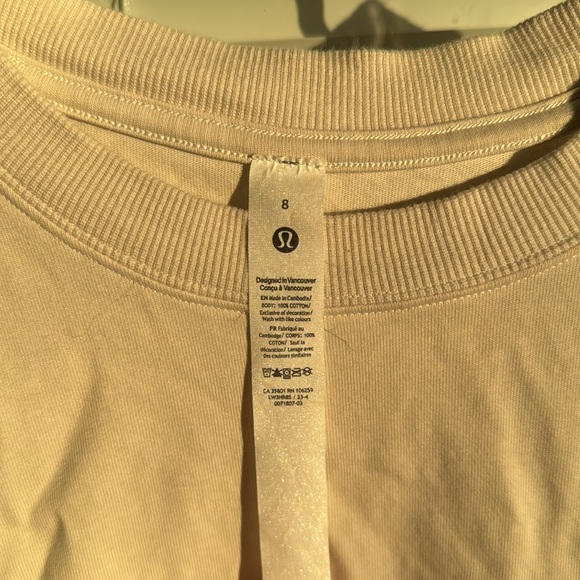 Lululemon All Yours Heavyweight long sleeve in Bone - Picture 2 of 3